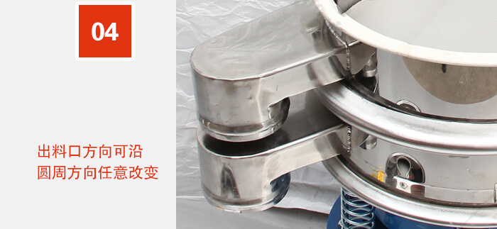 出料口方向可沿圓周方向任意改變。